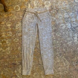 lululemon athletica silver velour joggers